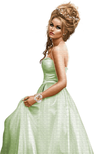 Woman. Ball gown. Party dress. New Year. Leila - kostenlos png