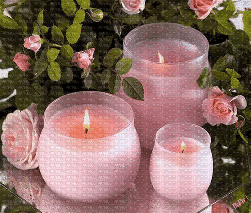 Still Life Romantic Candles - Безплатен анимиран GIF