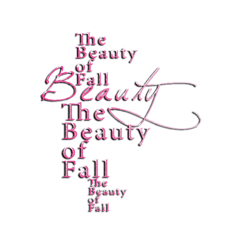 beauty fall text pink kikkapink - 免费PNG
