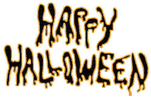 Happy Halloween.Text.gif.Victoriabea - Nemokamas animacinis gif