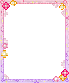pastel flowers frame - GIF animado gratis