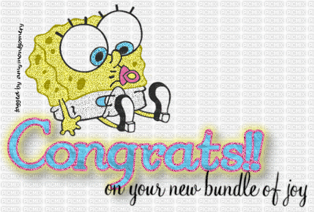 spongebob congratulations - Nemokamas animacinis gif
