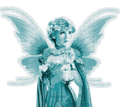 Y.A.M._Fantasy fairy blue - Darmowy animowany GIF