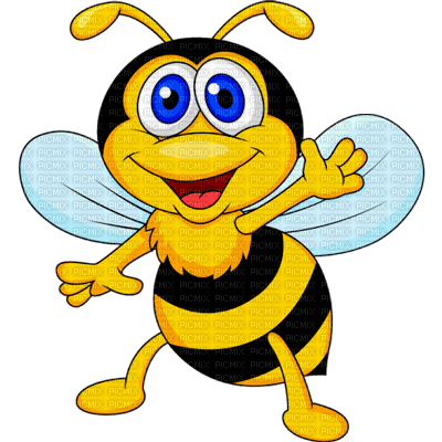 ._Summer bee cartoon, y , a , m , _summer , bee , cartoon - Free PNG -  PicMix