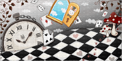 Alice in Wonderland - Animovaný GIF zadarmo