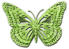 Green butterfly scrap [Basilslament] - ücretsiz png