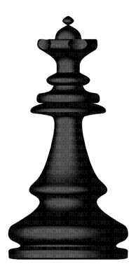 svart-schack pjäs-deco-minou52 - 免费PNG