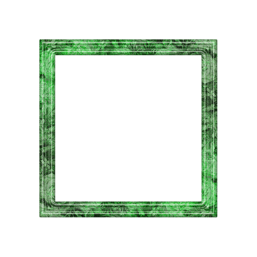 kikkapink deco scrap green frame - Free PNG