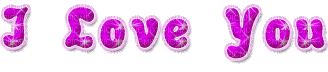 Kaz_Creations Colours Text I Love You - GIF animate gratis