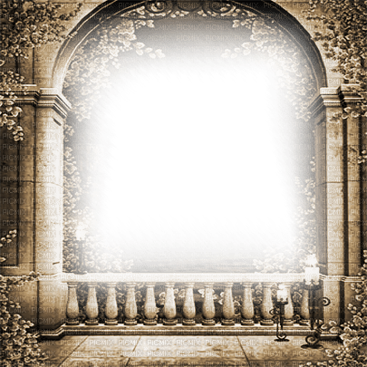 soave frame terrace vintage gothic sepia - 無料png
