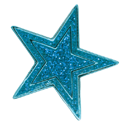 Glitter Star Light Blue - By StormGalaxy05 - zdarma png