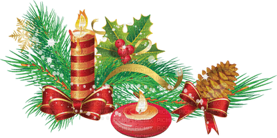 Kaz_Creations Deco Candles  Christmas Noel - png ฟรี