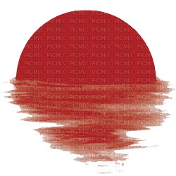 Kaz_Creations Rising Sun Red - png gratuito