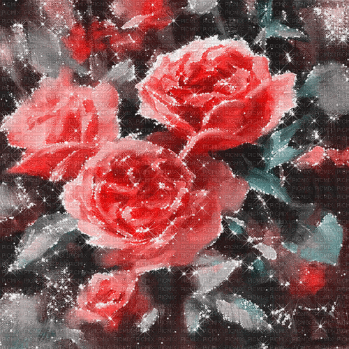 dolceluna red roses - Бесплатный анимированный гифка