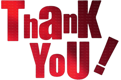 Thank you.Text.Red.deco.Victoriabea - PNG gratuit