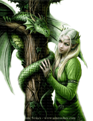 fantasy woman and dragon nataliplus - gratis png