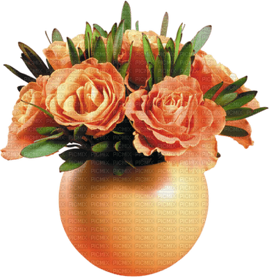 Kaz_Creations Deco Flowers Vase Colours - безплатен png