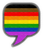 Philadelphia Pride speech bubble - 無料png
