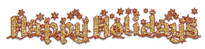 Kaz_Creations Christmas Deco Logo Text  Happy Holidays - 免费PNG