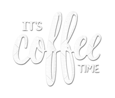 soave text coffee time white - PNG gratuit