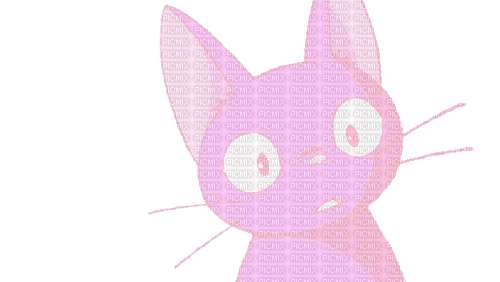 Pink Cat - Animovaný GIF zadarmo