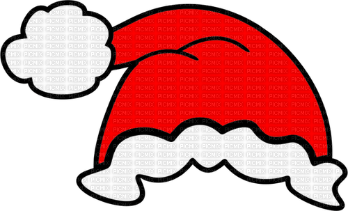 sm3 hat santa png red christmas image cute - ilmainen png