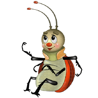 Kaz_Creations Cute Ladybug Cartoon - png grátis