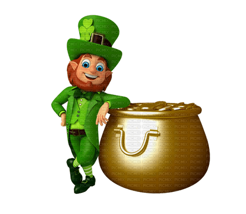 st. Patrick gnome  by nataliplus - ilmainen png