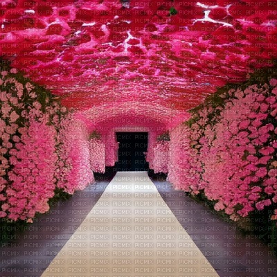 Pink Roses Corridor - nemokama png