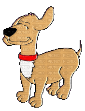 chien animé - Бесплатный анимированный гифка