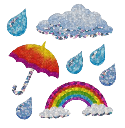 rain stickers - PNG gratuit