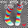 you rock my sox <3 myspace heart kidcore - 無料のアニメーション GIF