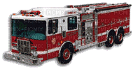 Fire brigade car - Бесплатный анимированный гифка