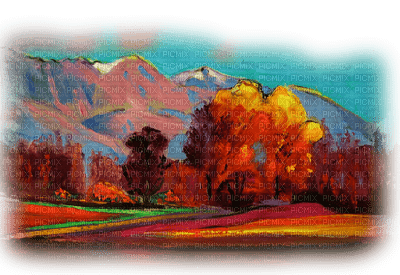 paysage automne.Cheyenne63 - nemokama png