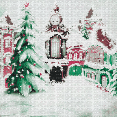 soave background vintage animated winter christmas - 無料のアニメーション GIF