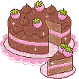gâteau qui brille - GIF animado gratis