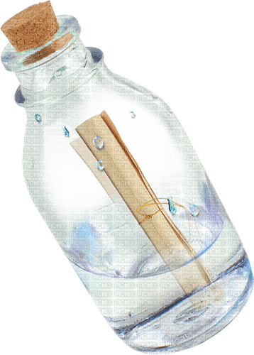 message in a bottle Bb2 - zadarmo png