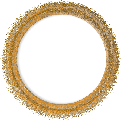 orange circle frame - png gratuito