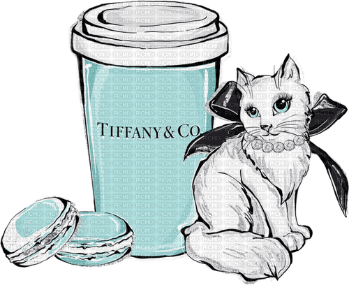 Cat Shake Cookies Tiffany & Co. - Bogusia - 免费PNG