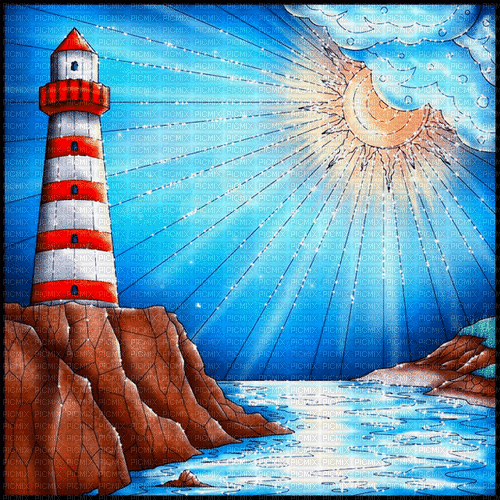 leuchtturm lighthouse phare faro milla1959 - GIF เคลื่อนไหวฟรี