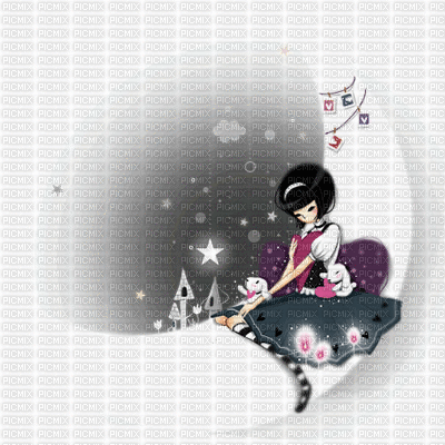 Moon Girl - Ücretsiz animasyonlu GIF