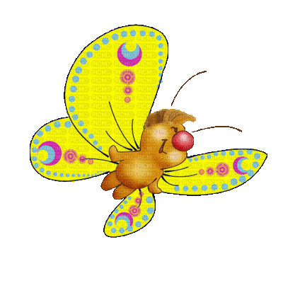 Schmetterling papillion butterfly - Gratis geanimeerde GIF