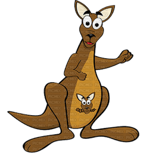 Kaz_Creations Cute Cartoon Kangaroo - png ฟรี