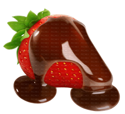 strawberry Chocolate Red Green - Bogusia - png gratuito