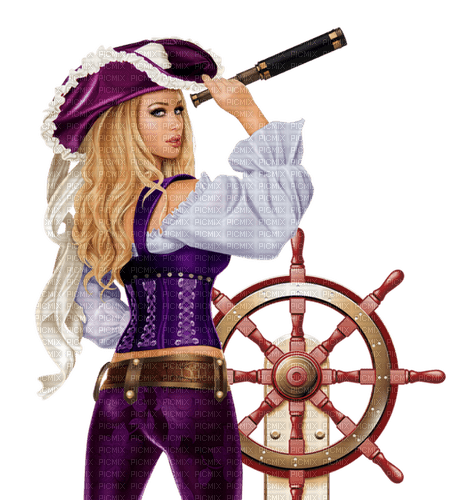 pirate girl .gif Adam64 - png ฟรี