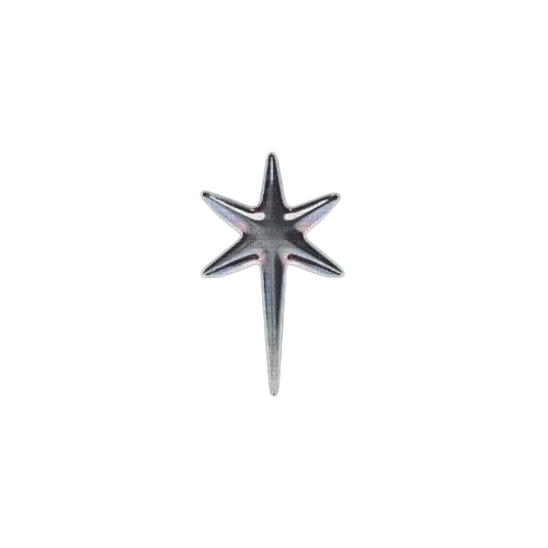 metal y2k star - бесплатно png