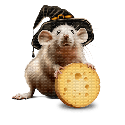 Ratón con queso - png gratuito