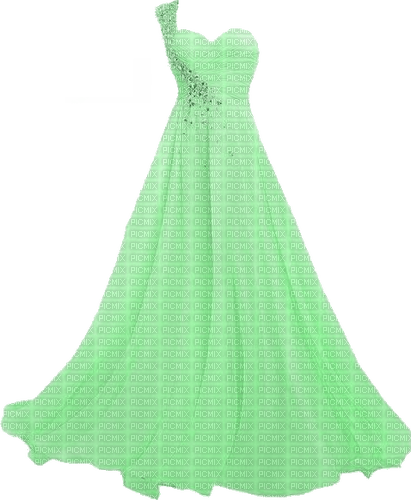 Kleid Dress Grün Green - фрее пнг