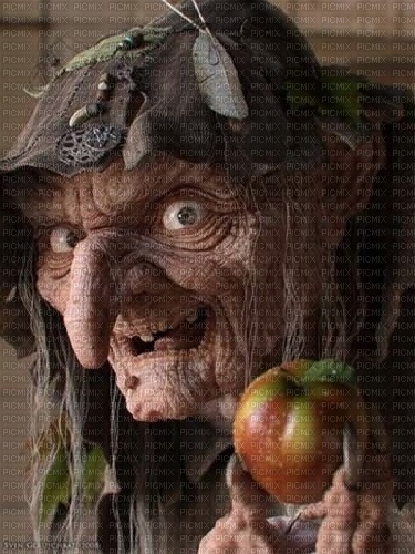 Hexe, Apfel - kostenlos png