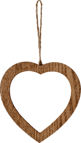 Wooden heart - png gratis